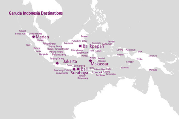 Garuda route map