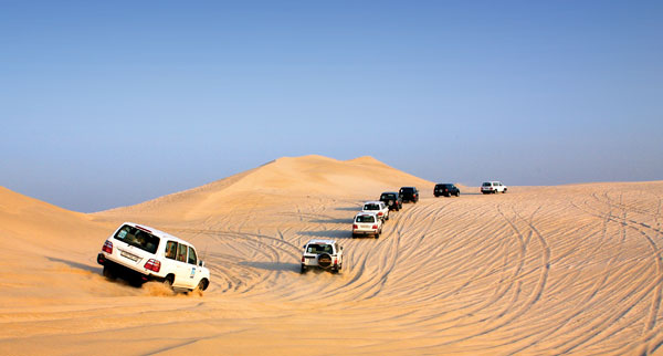 Qatar sand dunes